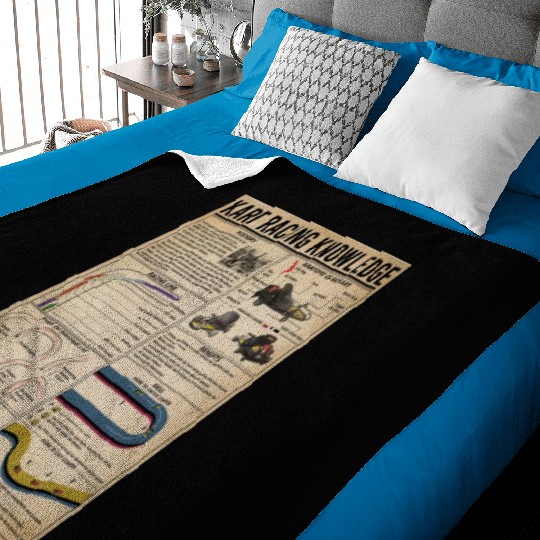 Kart Racing Knowledge Poster, Anatomy Of Go Kart Baby Blankets