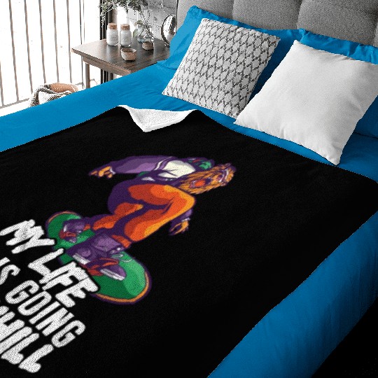 Snowboard holiday Winter holidays mountains Baby Blankets