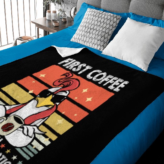 Rooster Cock Coffee Sunglasses Baby Blankets