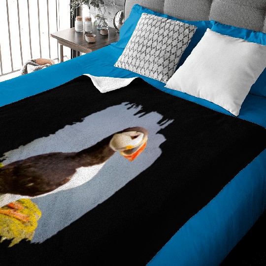 Atlantic Puffin Baby Blankets