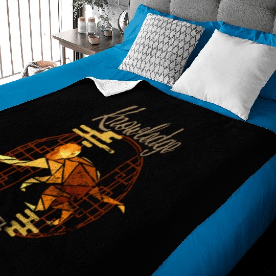 Chinese Zodiac Animals Astrology Geometric Monkey Baby Blankets