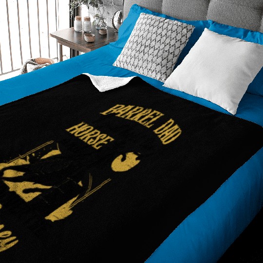 Barrel Racing Rodeo Equestrian Horse Barrel Racer Baby Blankets