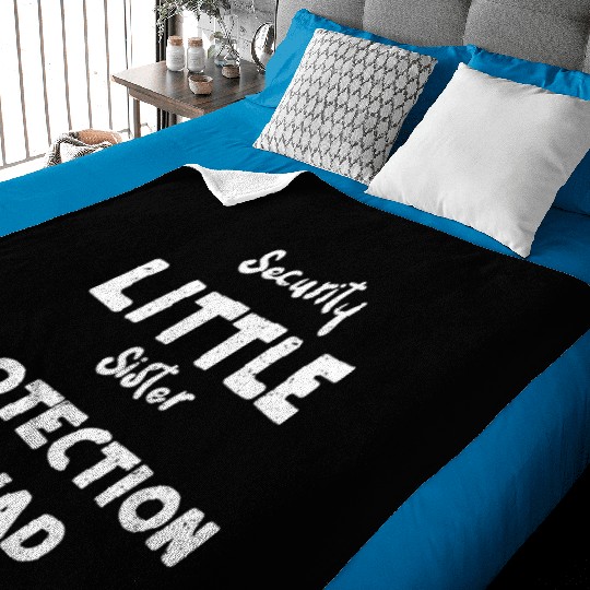 Security Little Sister Protectio... Baby Blankets