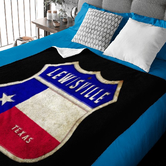 Lewisville Texas coat of arms flag design Baby Blankets