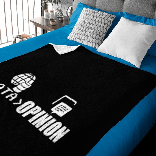 Data > Opinion Coding Coder Code Programmer Baby Blankets