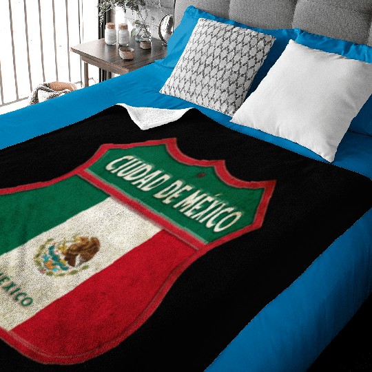 Mexico city coat of arms design Baby Blankets