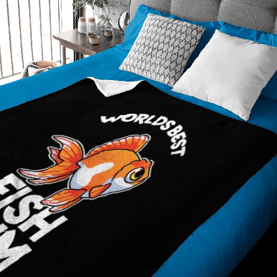 Worlds Best Fish Mum Baby Blankets