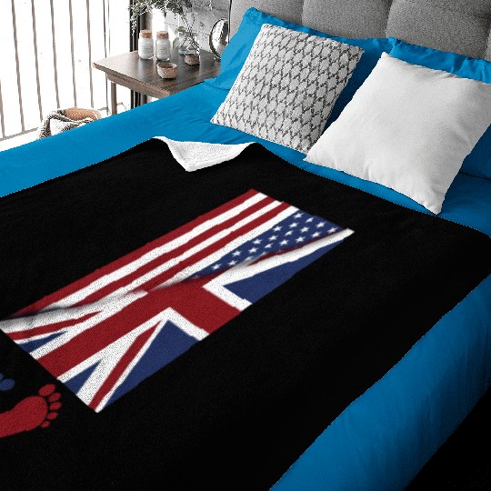 American Union Jack Flag Baby american union jack Baby Blankets