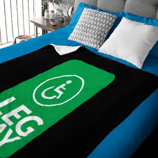 Funny Quote Gym Leg Day Funny Handicap Workout Baby Blankets