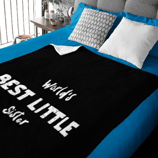 World's Best Little Sister Baby Blankets