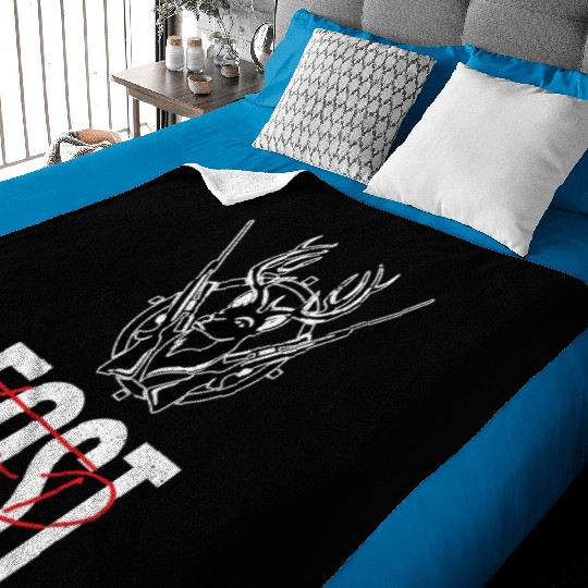 Fast Food Deer Hunting For Hunters Funny Deer Hunt Baby Blankets