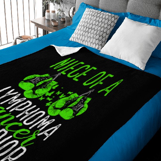 Niece Lymphoma Cancer Awareness Aunt Uncle Baby Blankets