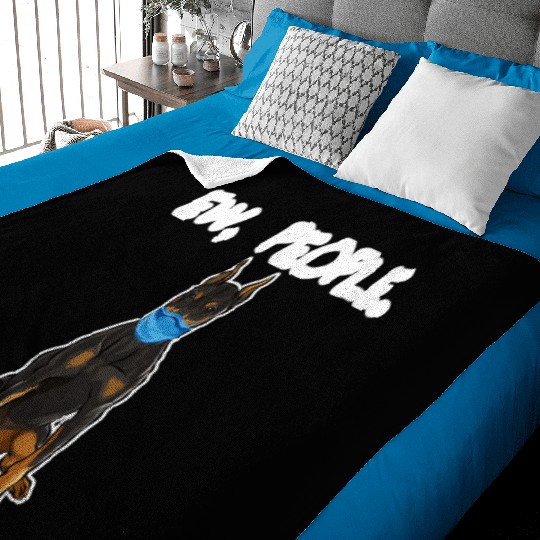 Doberman Pinscher Ew People Dog Baby Blankets