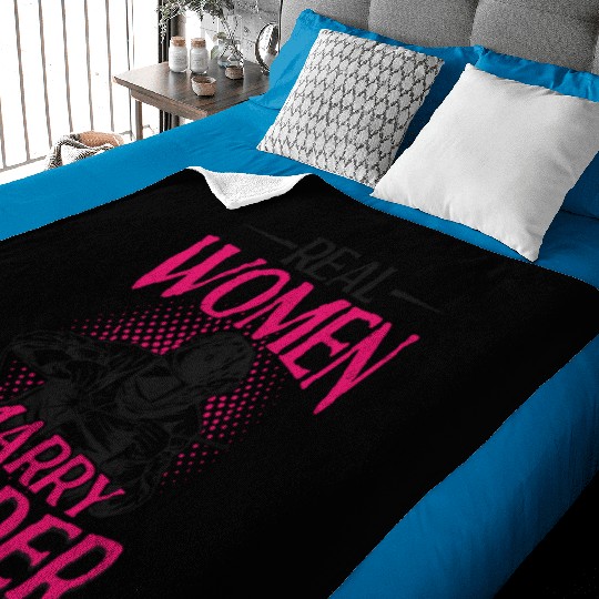 Welder Welding Wife Marriage Baby Blankets