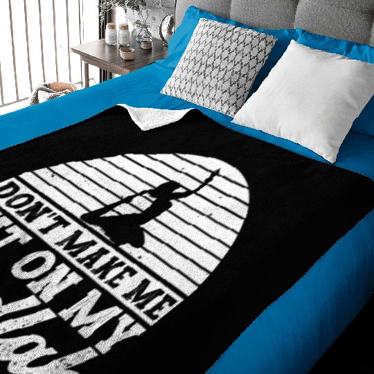 Don't Make Me Put On My Bedlah - Belly Dance Baby Blankets