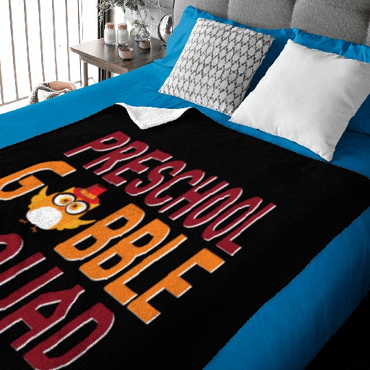 Preschool Gobble Squad. Baby Blankets