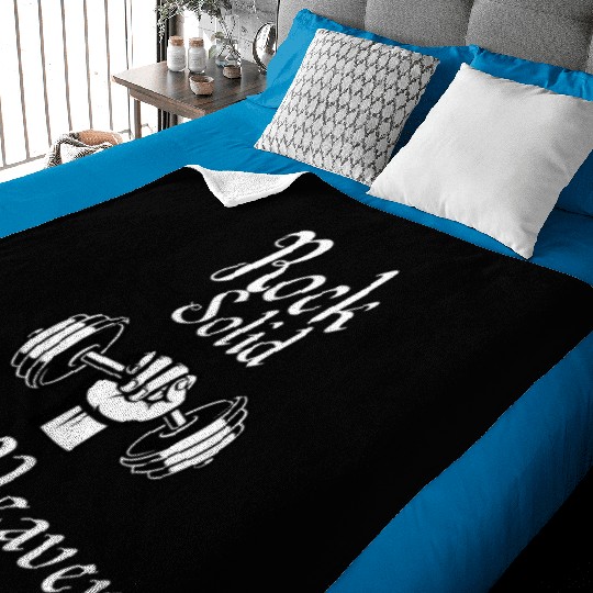 Rock Solid (Gym/weightLlifting) Baby Blankets