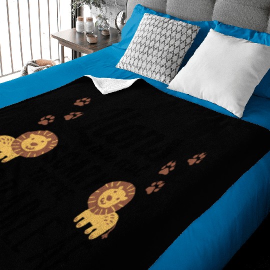 cute lion cub Children Baby Blankets