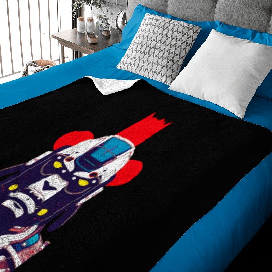 Gorilla Samurai Baby Blankets