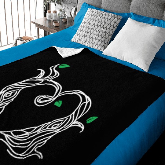 Tree Love Best Friends Heart White Baby Blankets