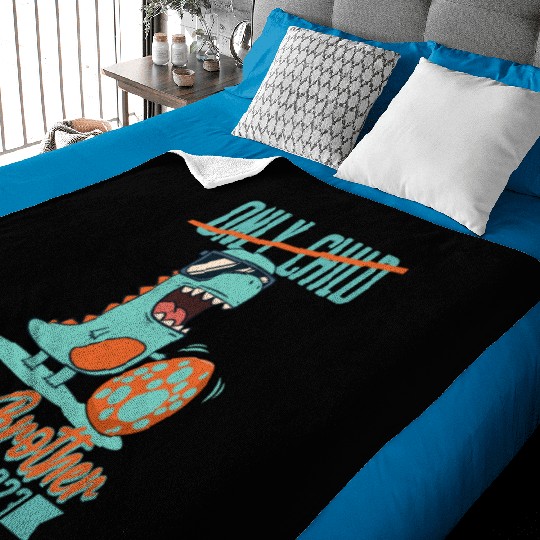 Only Child Dinosaur Baby Egg 2023 Big Brother Baby Blankets