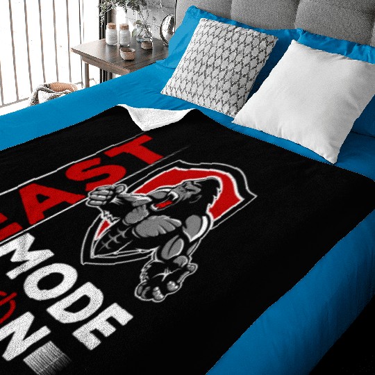 Gorilla Bodybuilding Motivation Gym Lover Baby Blankets