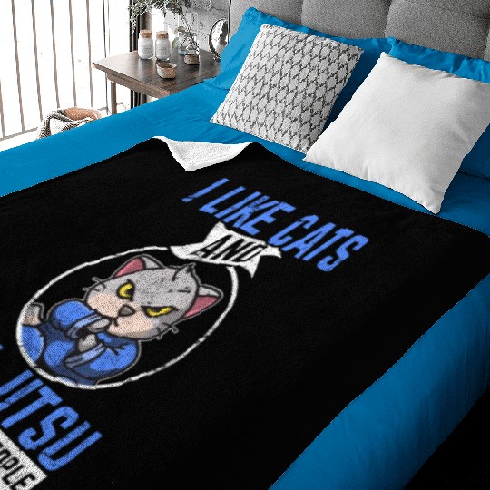 I Like Cats & Jiu Jitsu & Maybe 3 People Brazilian Baby Blankets
