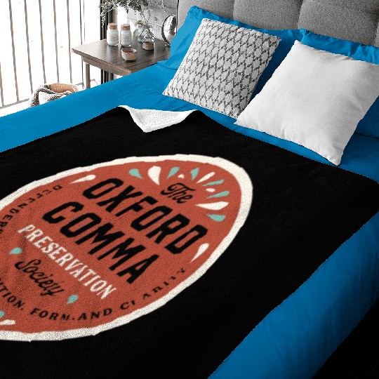 The Oxford Comma Preservation Society Baby Blankets