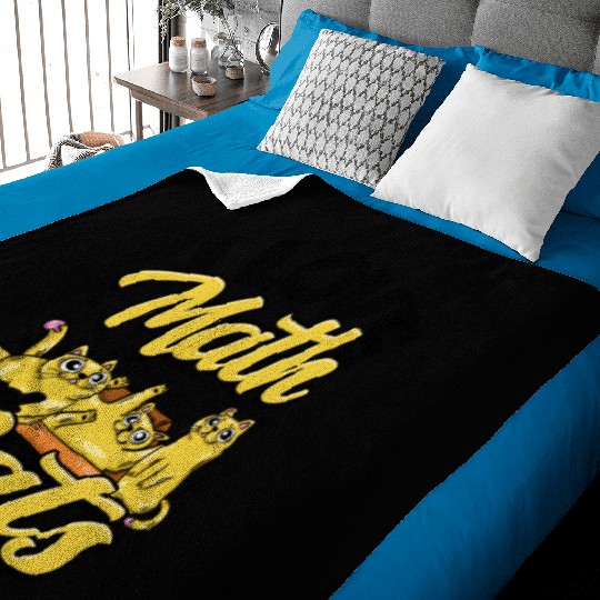 I love math and cats - cats Baby Blankets
