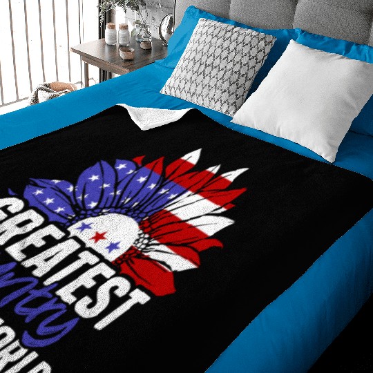 Greatest Country In The World American US USA Baby Blankets