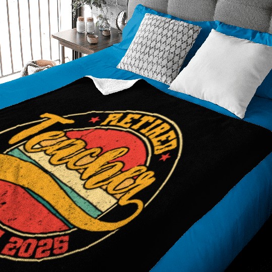 Retired Teacher Class Of 2025 Baby Blankets