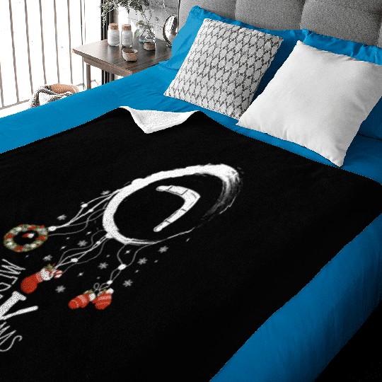 Winter dreamcatcher Christmas Boomerang Baby Blankets
