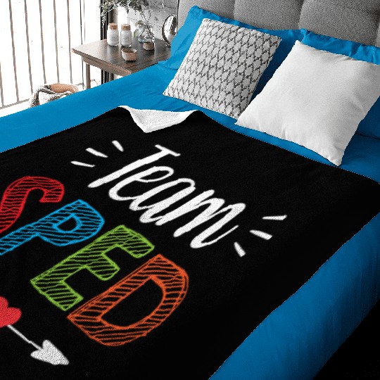 Team Sped Teacher Special Education Awareness Baby Blankets