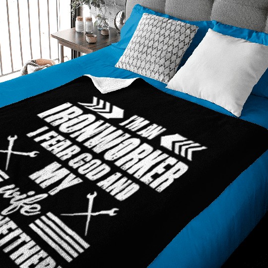 Great Ironworker Baby Blankets