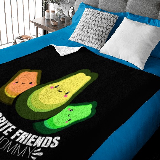Humorous Avocado Of Mommies Quote Baby Blankets