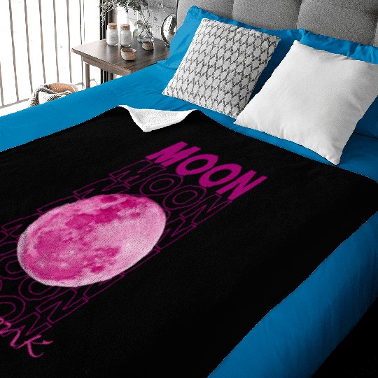 PINK MOON Baby Blankets