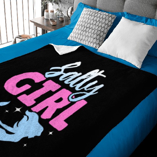 Girl Salty Mermaid Lover Baby Blankets