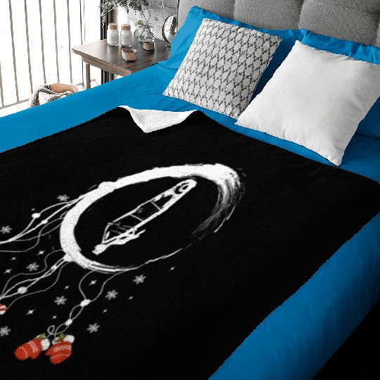 Winter dreamcatcher Christmas Windsurfing Baby Blankets