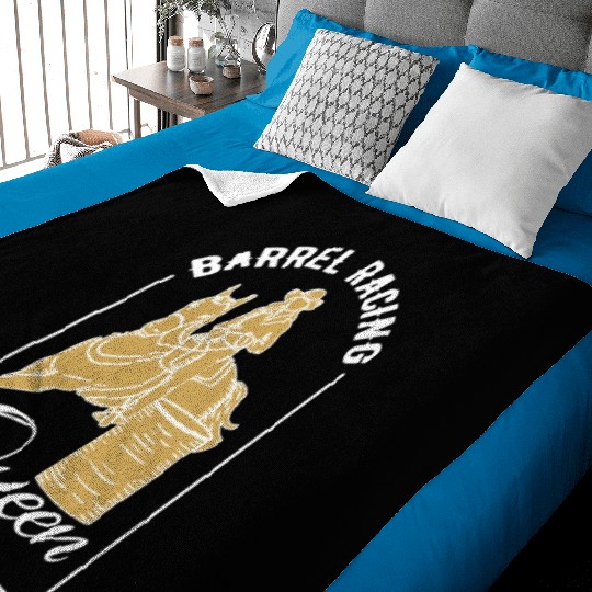 Barrel Racing Queen Baby Blankets