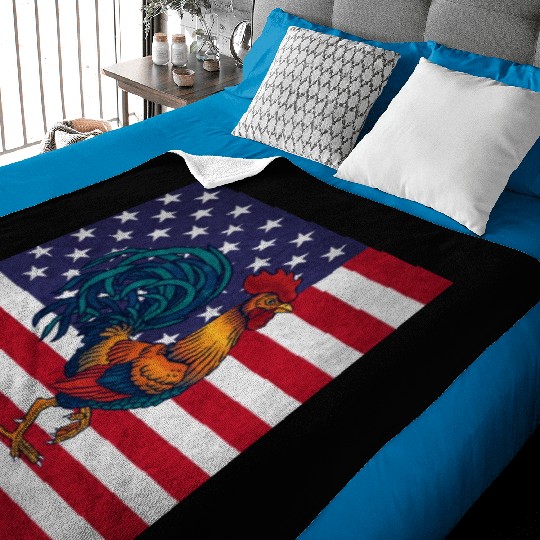 Rooster Cock Baby Blankets