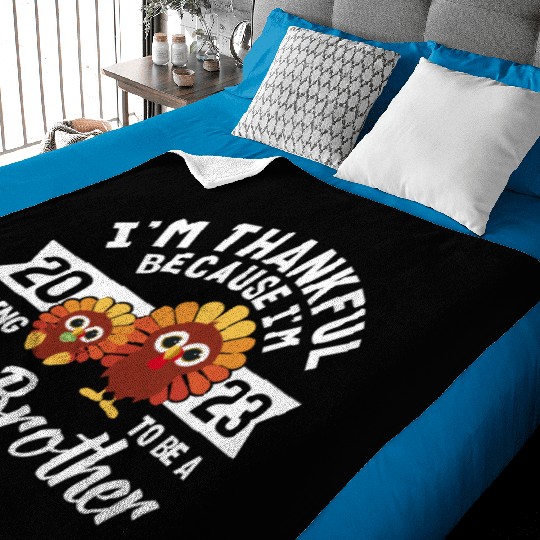 Big Brother 2023 Baby Thanksgiving Turkey Boys Baby Blankets