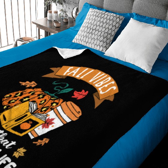 Fall Vibes And That Teacher Life Thanksgiving Baby Blankets