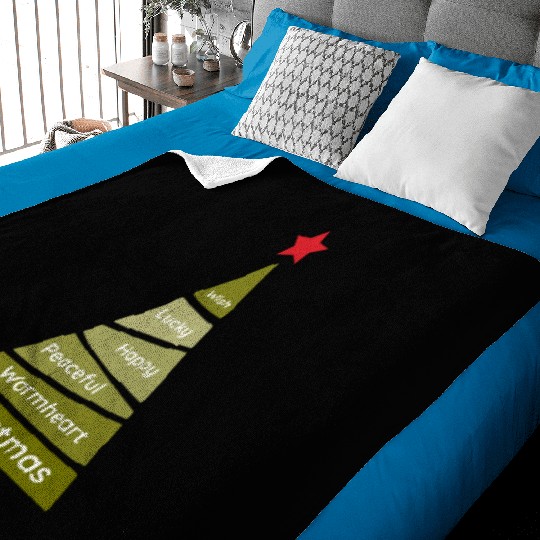 Minimalist Lime Green Christmas Pine Baby Blankets