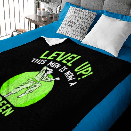 Level Up! This men is now a green belt Baby Blankets