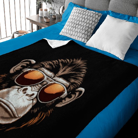 Monkey Face Baby Blankets