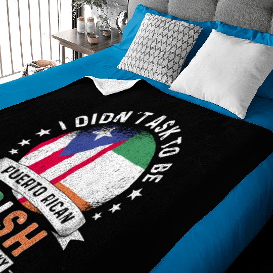 Puerto Rico Flag Ireland Grown Got Lucky Baby Blankets