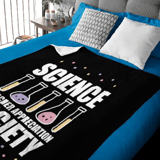 Science Scientist Society Science Teacher Baby Blankets