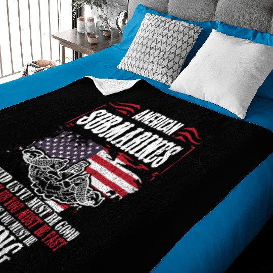 US Military Submarine Baby Blankets