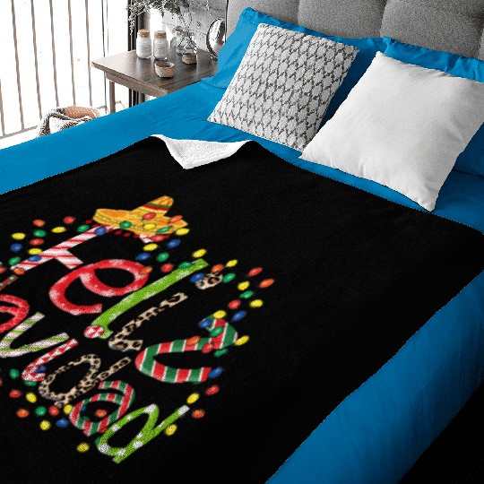 Feliz Navidad Song Christmas Merry Christmas Baby Blankets