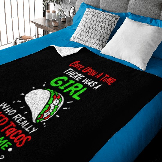 Once Upon A Time Taco Girl Cinco de Mayo Mexican Baby Blankets